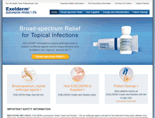 Tablet Screenshot of exeldermhcp.com